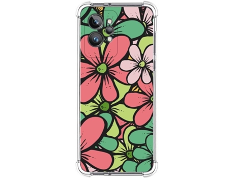 Carcasa para Realme GT 2 Pro 5G TUMUNDOSMARTPHONE Dibujos Antigolpes Flores 02 Multicolor