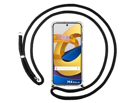 Carcasa Xiaomi POCO M4 Pro 5G TUMUNDOSMARTPHONE Colgante Negro