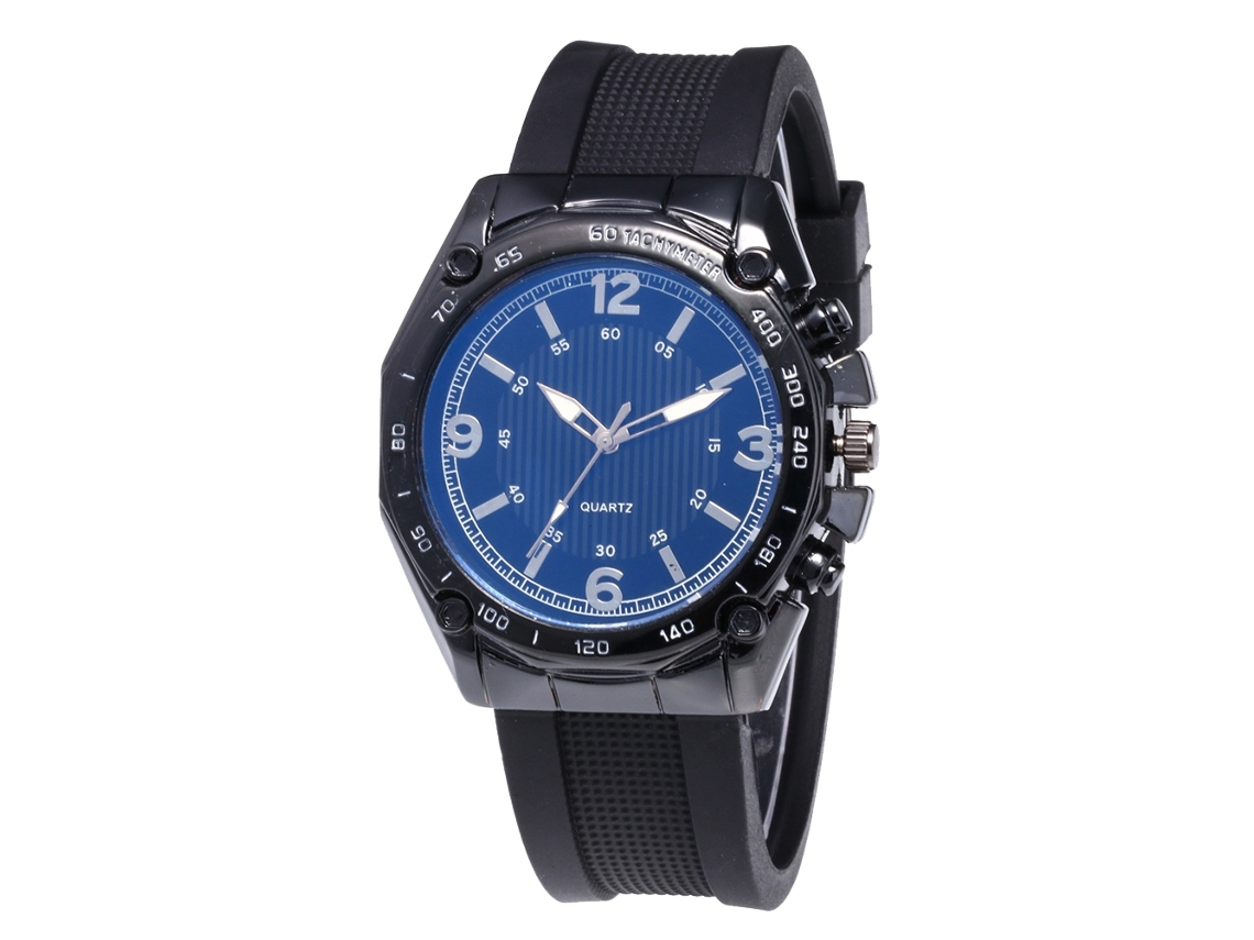 Reloj De Cuarzo Con Correa De Silicona Moderno Para Estudiantes (oro Negro)