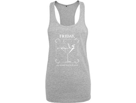 Camiseta de Mujer MISTER TEE Mister Gris (M)