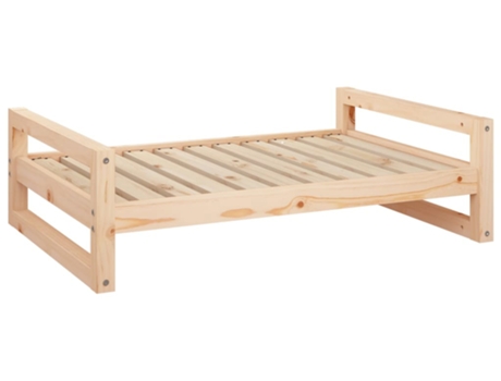 vidaXL Cama para perros madera maciza de pino 95,5x65,5x28 cm