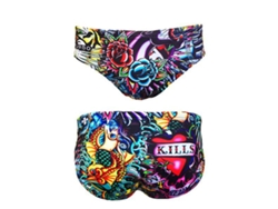 Calzoncillos para Hombre TURBO Tattoo Ink Multicolor para Natacion (XXXL)