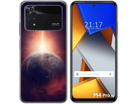 Carcasa para Xiaomi Poco M4 Pro 4G TUMUNDOSMARTPHONE Dibujos Tierra Multicolor