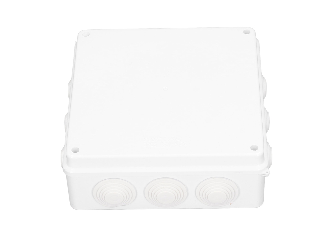 Caja De Conexiones Eléctricas De 200x200x80 Mm, Ip65, Resistente Al Agua, Con Diseño Preperforado.
