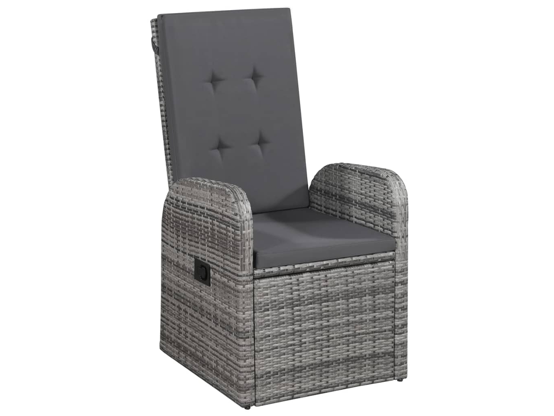 Maison Exclusive - Juego De Comedor Para Jardín 5 Piezas Gris
