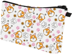 Neceser De Viaje Multifuncional, Portátil E Impermeable Con Estampado De Corgi (2 Piezas)