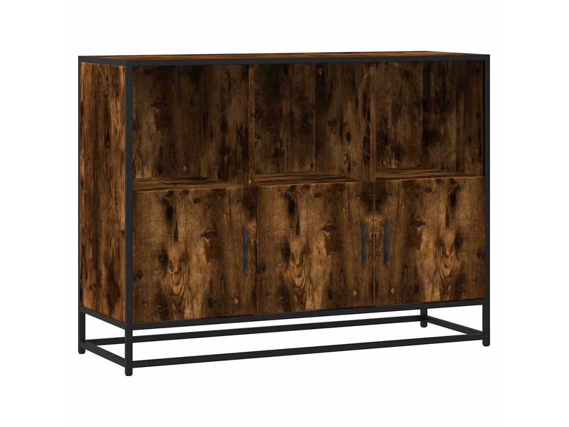 Maison Exclusive - Aparador Madera Contrachapada Color Roble Ahumado 100x35x76 Cm
