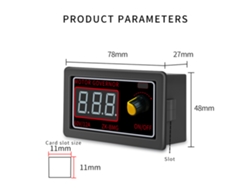 Controlador De Velocidad Para Motor Dc Pwm De 500w, 9-60v, 12a Con Pantalla Digital Y Codificador.