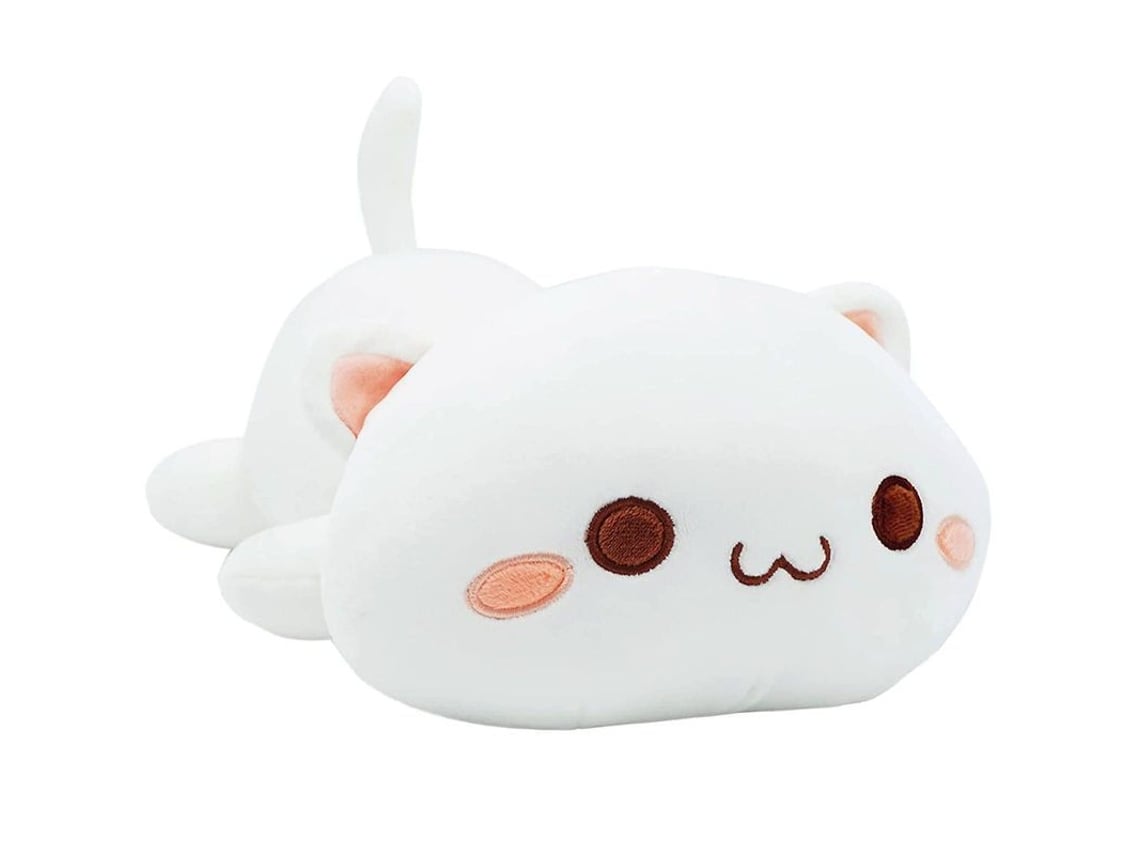 2026-brinquedo De Pelúcia Gatinho Linjou, Almofada De Pelúcia Para Crianças (branco, 50cm)