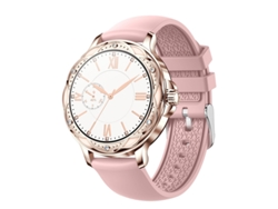 Reloj inteligente para mujer, monitor de frecuencia cardíaca, resistente al agua IP67, dorado Bestvite