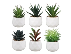 Suculentas Artificiales para Ventanas, Dormitorio, Oficina y Decoración KOFIHETY