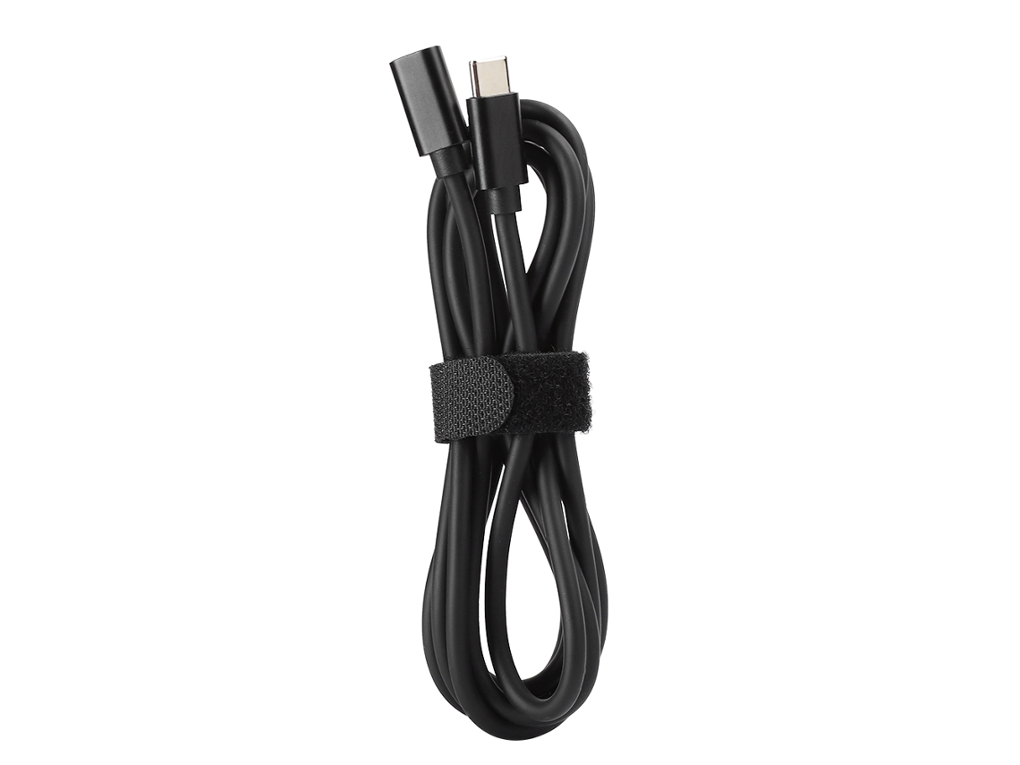 Cable de extensión EOOCOO de 1,5 m, tipo C, negro, macho/hembra