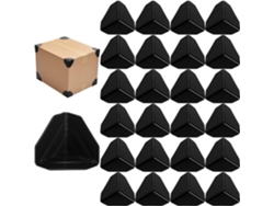 48 Protectores Esquinas Plástico Negro 6cm Para Embalaje/cajas Envío