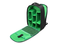 Mochila para cámara fotográfica multifuncional de gran capacidad e impermeable Cuich (verde)