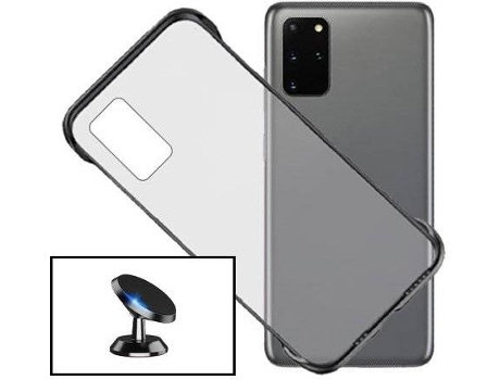 Carcasa + Soporte Xiaomi Redmi Note 10 PHONECARE Invisible Bumper Negro