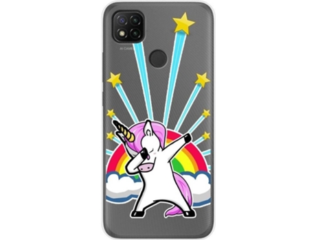 Carcasa Xiaomi Redmi 9C TUMUNDOSMARTPHONE Dibujos Transparente Multicolor