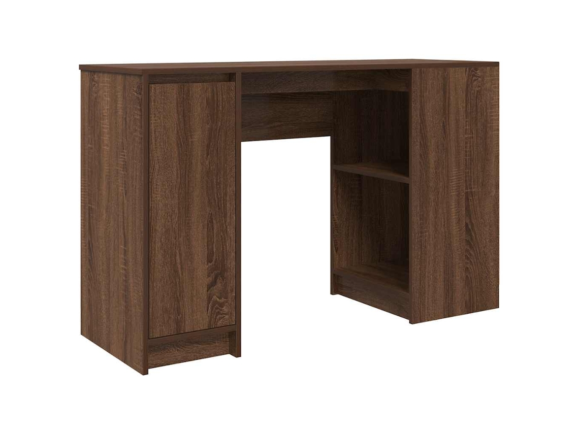 Escritorio Vidaxl Madera Procesada Marrón (120x42x76 Cm)