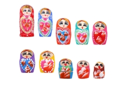 10 piezas muñeca anidada ALLINLESS