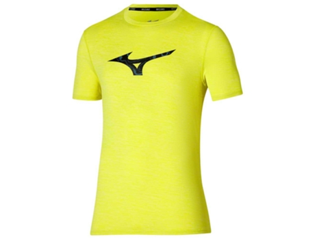 Camiseta de Hombre para Running MIZUNO Core Rb Amarelo Amarillo (S)