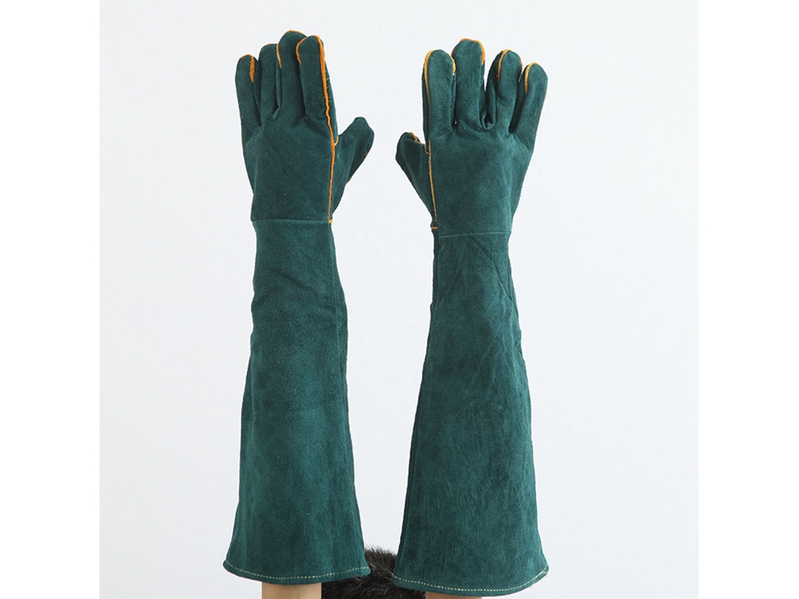 Guantes Anti-mordeduras Para Mascotas De 60 Cm, De Cuero Sintético Pu Duradero, Para Entrenamiento En Soldadura.