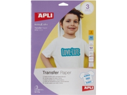 Papel Tranfer APLI A4 (3 Unidade)