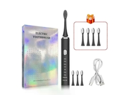 Cepillo de dientes eléctrico sónico para blanqueamiento dental en adultos, recargable, con estuche y funda - GOKOCO