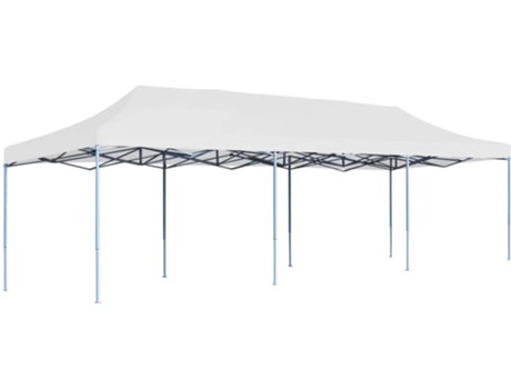 vidaXL Carpa plegable y desmontable blanco 3x9 m