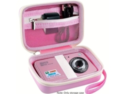 Bolsa para Câmara, Bolsa de Armazenamento Impermeável em Eva para Câmeras Sony/nikon/digitais CUICH (rosa)