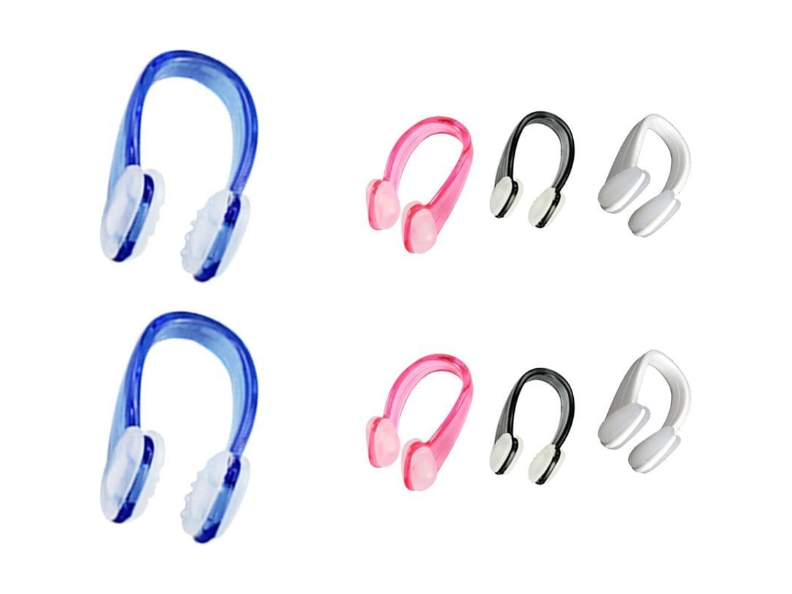 Linjou 8 Clips Nasales De Silicona Para Natación, Protector Cómodo Anti-deslizante, Talla 3.5x1.5cm