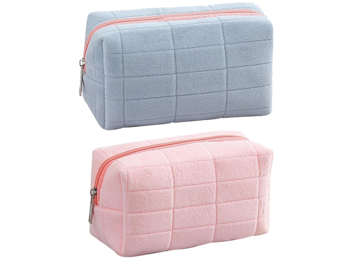 Bolsa de maquillaje para niña Tommy01, terciopelo azul