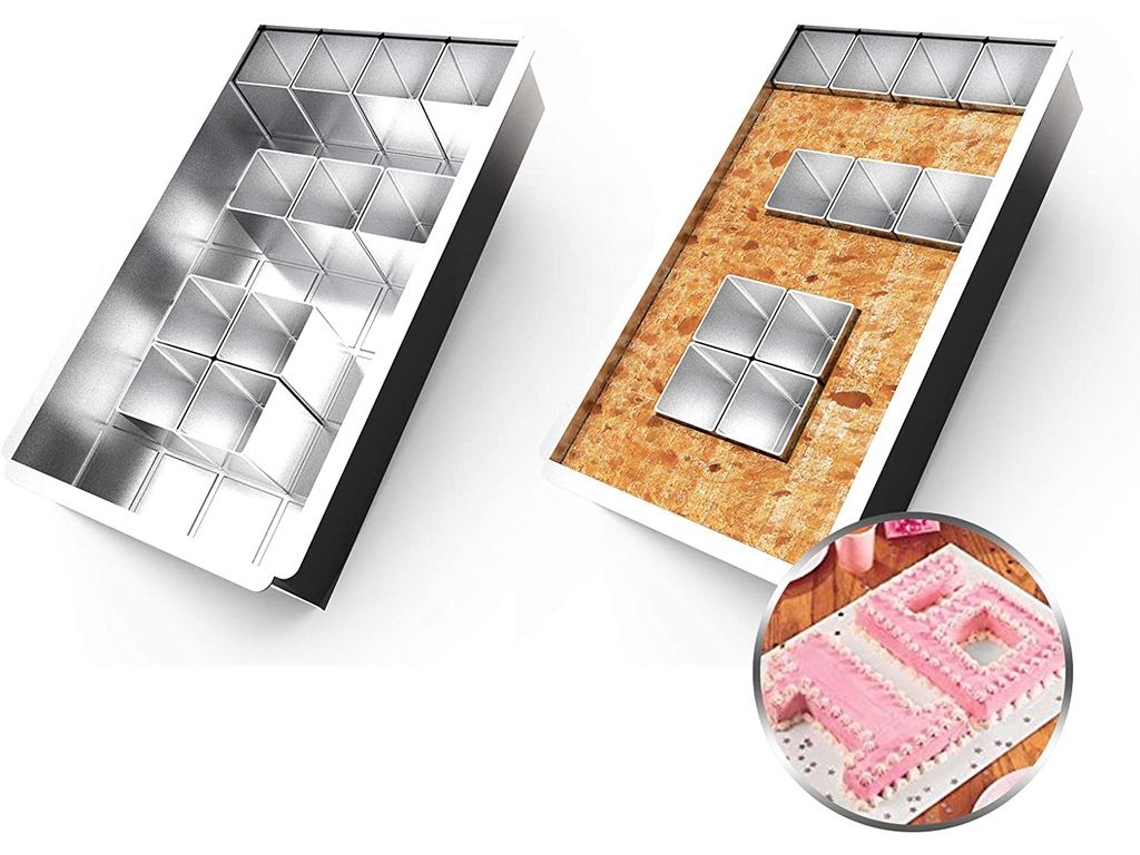 Moldes para pasteles con letras y números personalizables, molde de aleación de aluminio para proyectos creativos de repostería de bricolaje, ideal para