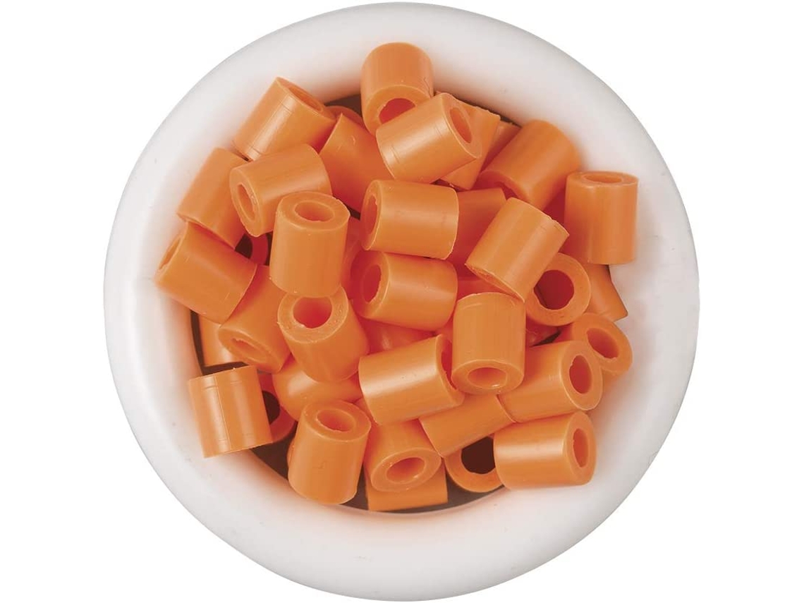 Juego de Mosaicos HAMA Set de Cuentas de Plastico midi apricot (1000 Peças - Naranja)