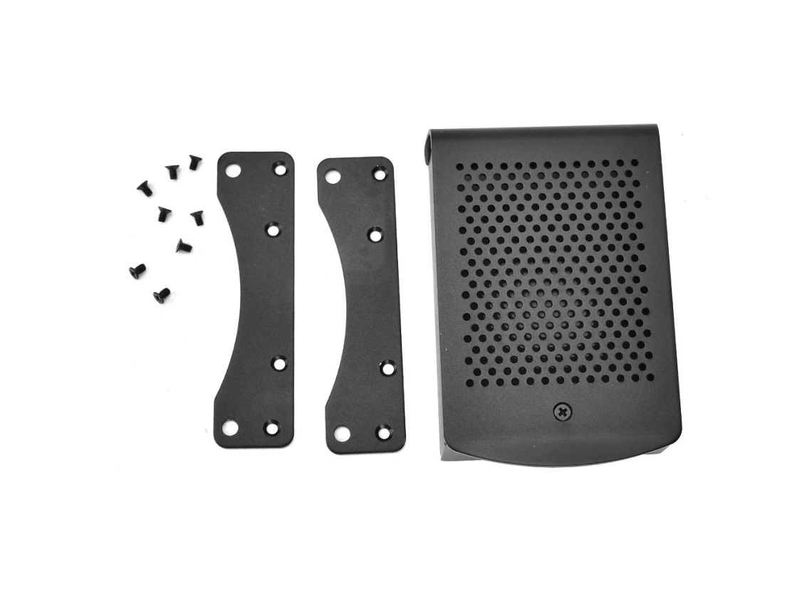 Yncm2026-caja De Aleación De Aluminio Con Soporte De Enfriamiento Para Raspberry Pi 3 Modelo B/b+ Negro