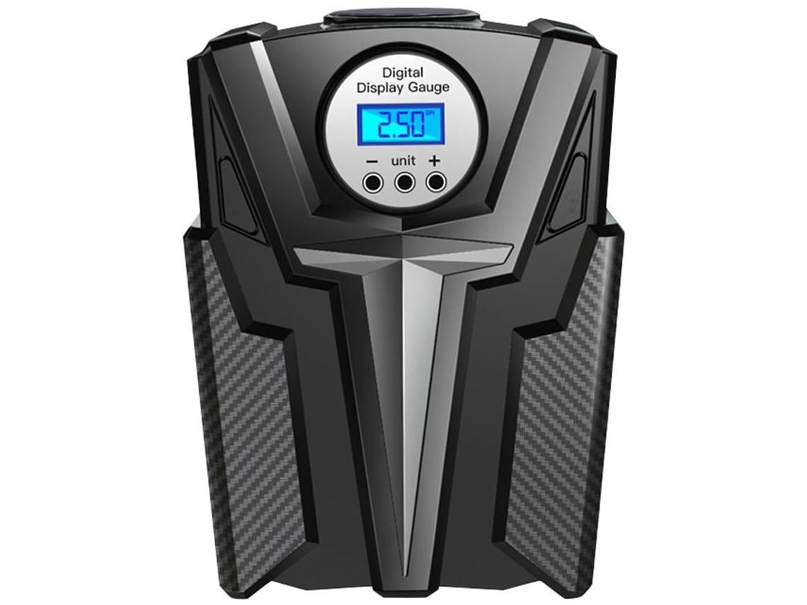 Compresor de aire para inflar neumáticos de coche y bicicleta de 12 V con parada automática y pantalla digital luminosa de Chaberlu