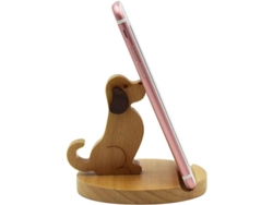 Soporte De Madera Para Teléfono Móvil Con Un Bonito Diseño De Perro Para Escritorio, Compatible Con Todos Los Teléfonos Móviles, Decoración De Oficina.
