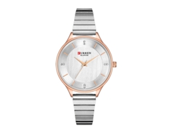 Reloj Con Correa De Acero Inoxidable (plateado), Elegante Reloj De Cuarzo Resistente Al Agua Para Mujer, Estilo Casual.