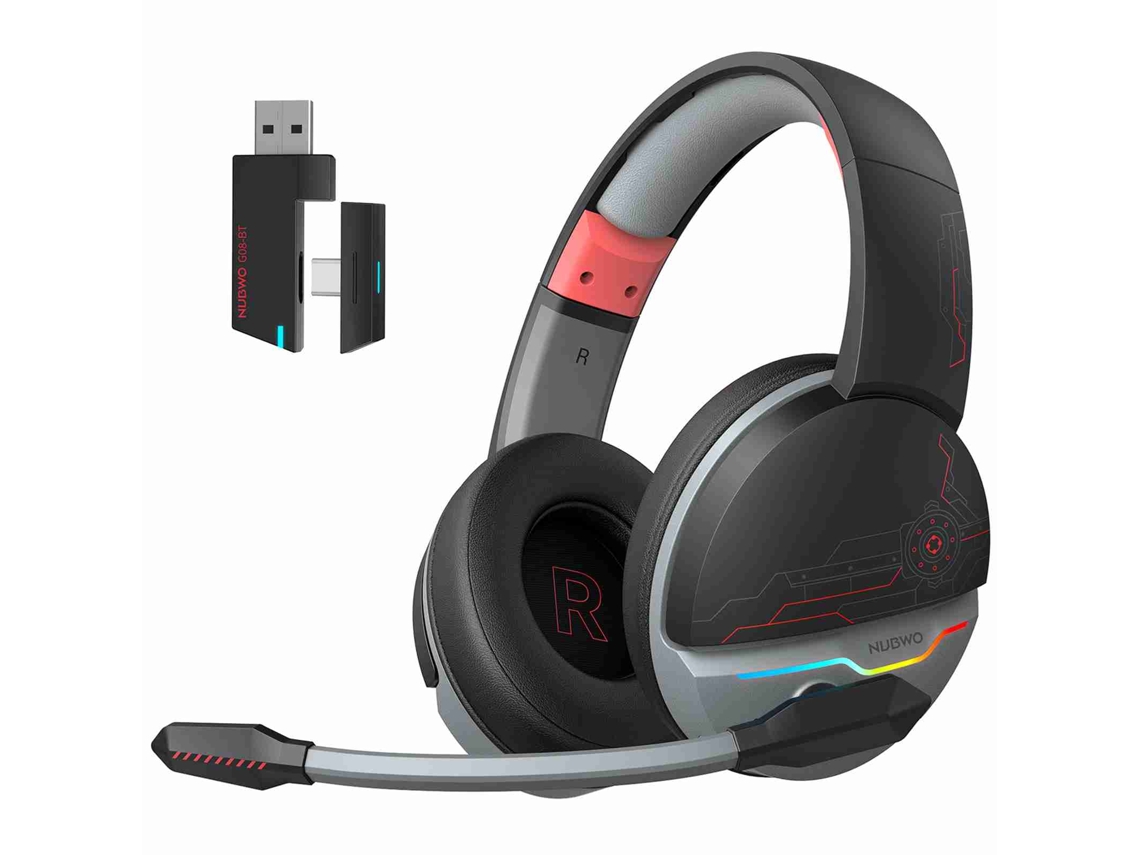 Auriculares Para Juegos Con Cable E Inalámbricos, Batería De 1200 Mah, Auriculares Para Juegos Montados En La Cabeza