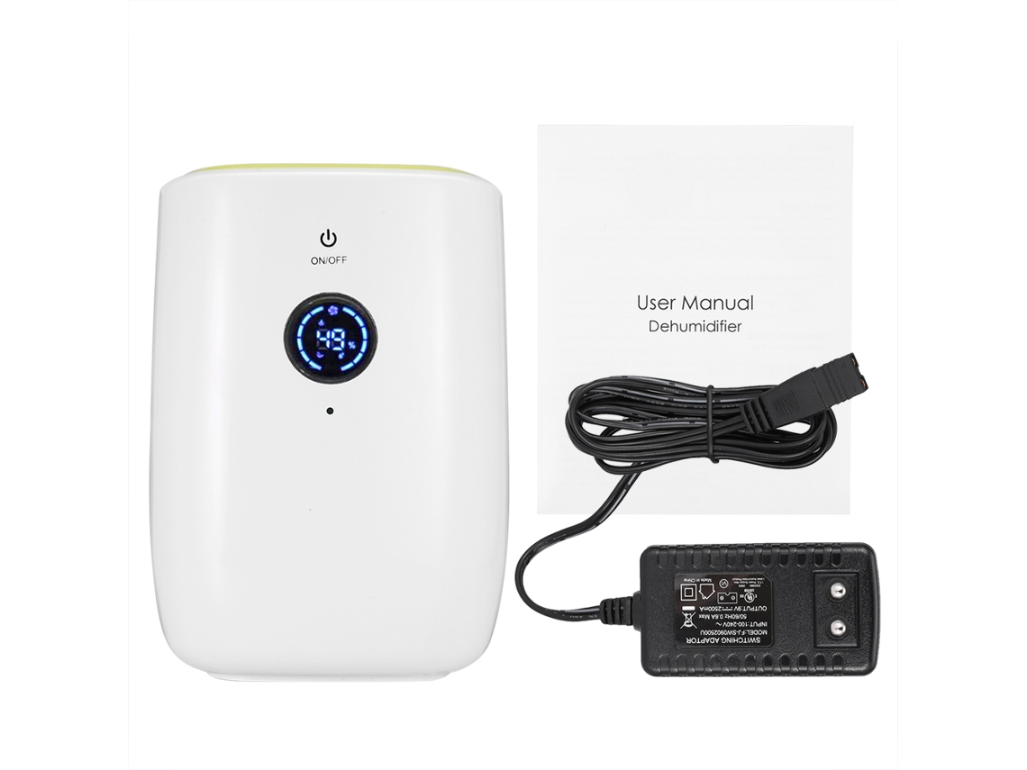 Deshumidificador eléctrico portátil de 800 ml con apagado automático para una humedad del hogar de 100-240 V (enchufe UE)