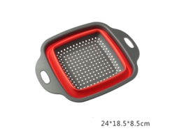 Cesta Plegable Para Lavar Verduras (pequeña, Roja), Filtro Portátil Para Frutas Y Verduras, Desmontable Y Plegable.