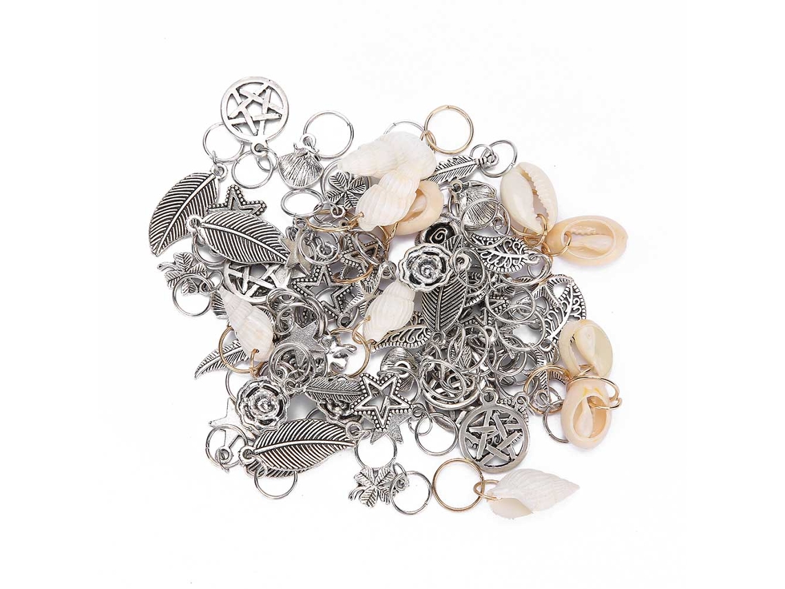 70 Anillos De Trenza Para Cabello, Perlas Para Dreadlocks, Accesorios De Moda Para El Cabello
