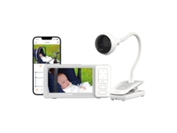 Giraffe Portable Clip 5 Dm688 - Eu Babyphone - Pantalla De 5 Pulgadas, Cámara Flexible, Visión Nocturna, Audio Bidireccional, Batería Recargable,