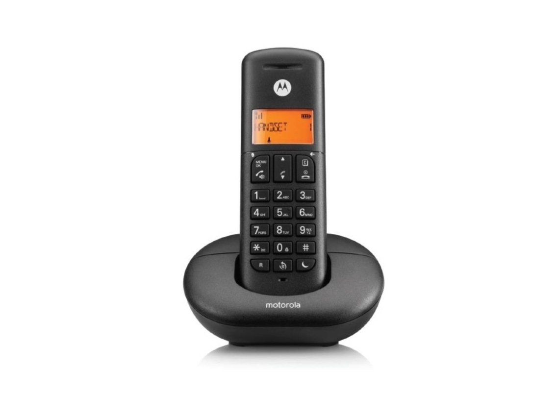Teléfono fijo inalámbrico Motorola E212 negro