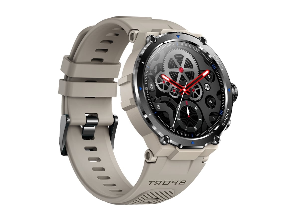 Reloj inteligente militar para hombre, resistente al agua hasta 5 ATM, con monitor de actividad física al aire libre, control de frecuencia cardíaca, SpO2, sueño y voz con IA para Android y otros canales.