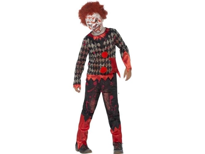 Disfraz de Niña DISFRAZZES Payaso Zombi Con Máscara (Talla: 4 a 6 años)