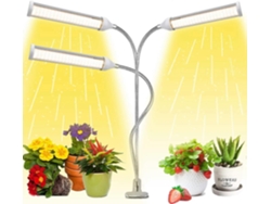 Rebe-luz De Crecimiento Led De Espectro Completo Para Plantas, Lámpara De Socket Con Pinza Y Adaptador, 315 Chips, Regulable 360°
