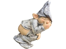 Figura Gnomo Resina Impermeable 1 Unidad Decoración Jardín Exteriores Ideal Navidad Oficina Hogar