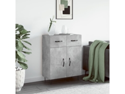 Lovely Home Aparador 69,5X34X90 Cm Madera Procesada Gris Cemento