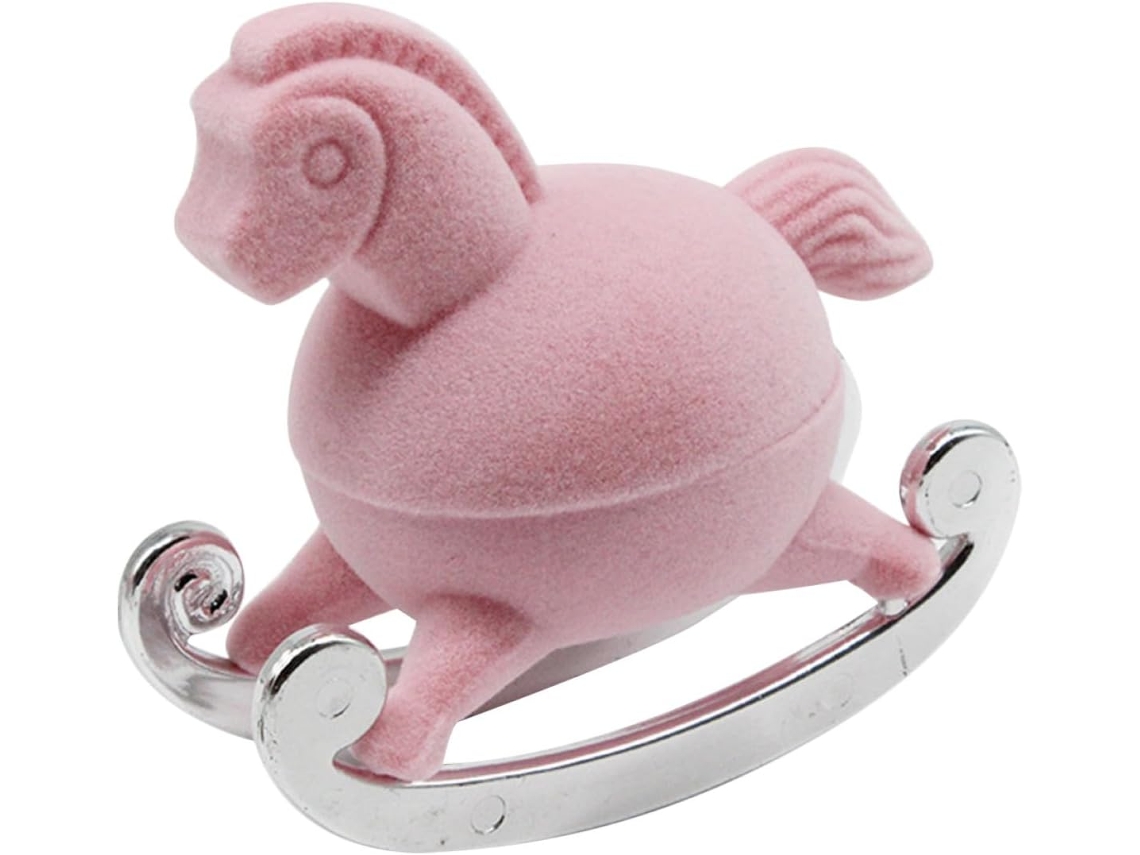 Joyería Horse Almacenamiento Anillos Pendientes Collares Regalo Práctica Decorativa Niñas Caja Pink
