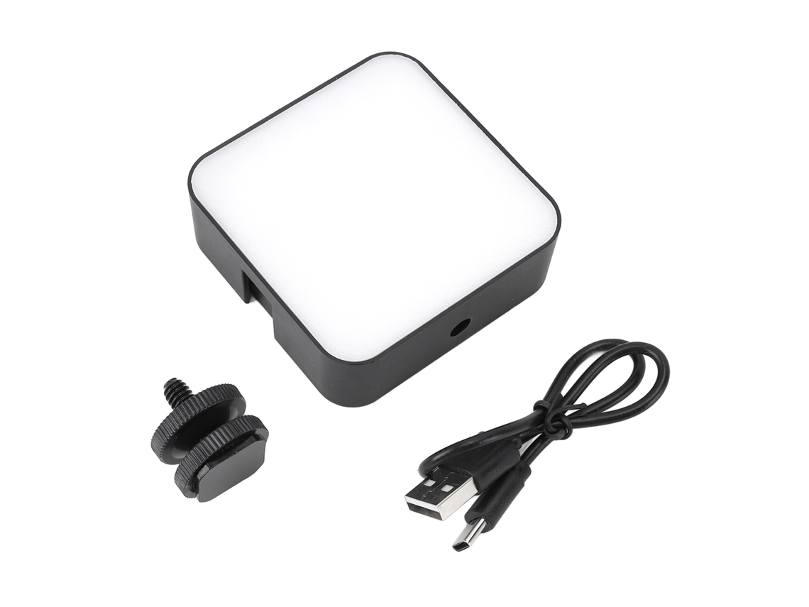 Luz De Vídeo Led Con 3 Temperaturas Color, Regulable, Recargable, Para Cámara, Iluminación Portátil