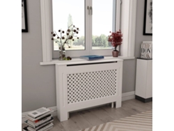 Cubiertas de radiador (2 unidades, 112 x 19 x 81,5 cm), MDF blanco, DKD HOME DECOR